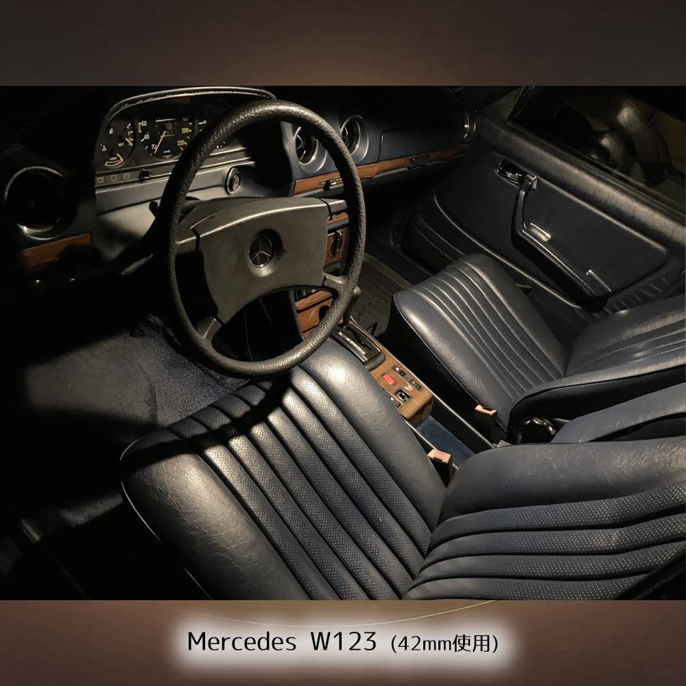 42mm 4000K LED white and light bulb color 2 piece set Bright room lamp 12V 9 T10 x 42 bulbs JX121-40