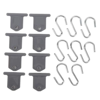 RV Awning Light Clips 8 Hangers 8 S Shaped Hooks 304 Stainless Steel Camping Awning Hooks for Outdoor Tent Home Party