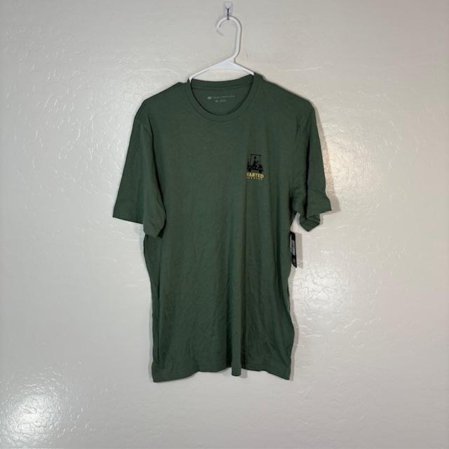 TravisMathew Shirt Mens Medium Green Wasted Weekend Golf Graphic Tee T-Shirt S