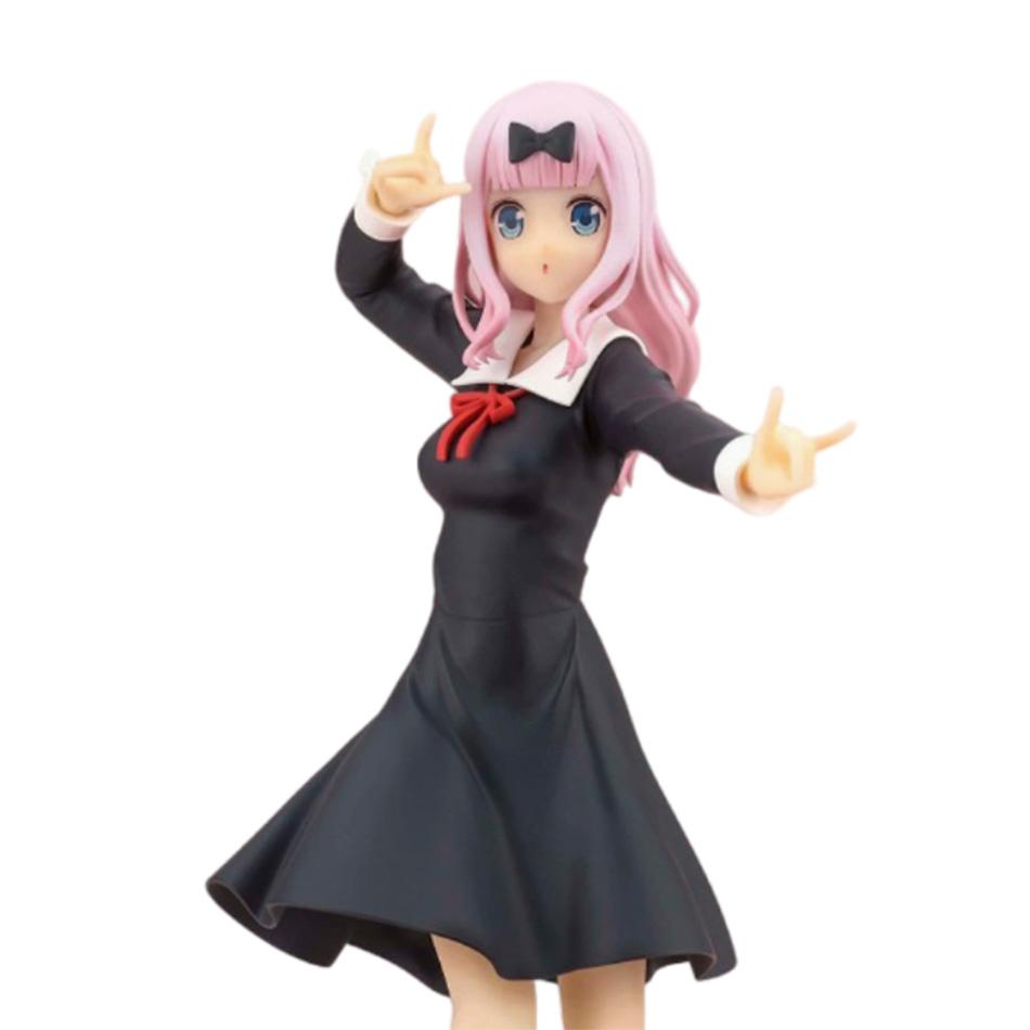 18cm Anime Figure Love War Fujiwara Chika Shinomiya Kaguya Kawaii Girl Action Collectible Model Doll Toy Gift Is Poseable Articulated Scale Detailed