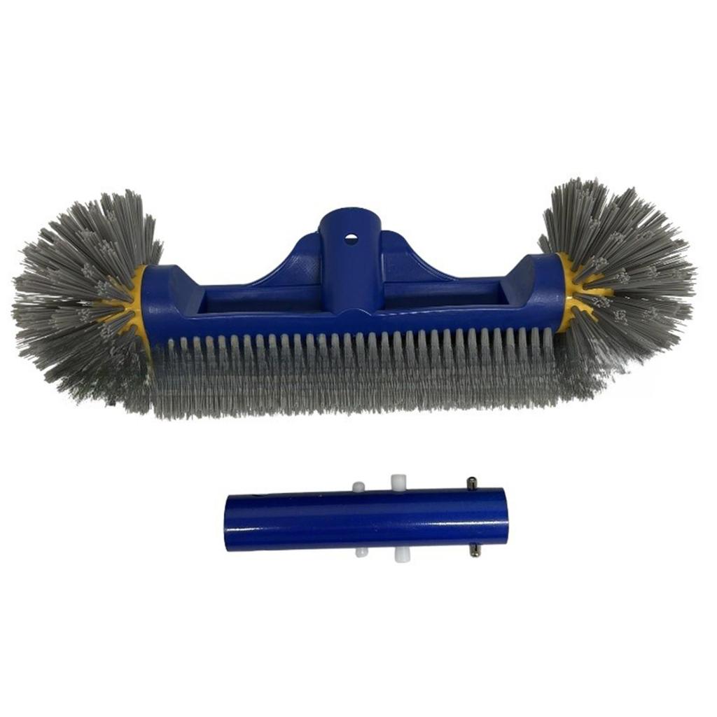 Pool Scrub Brush with Portable Round Tips Easy To Use 13'' Nylon Bristles