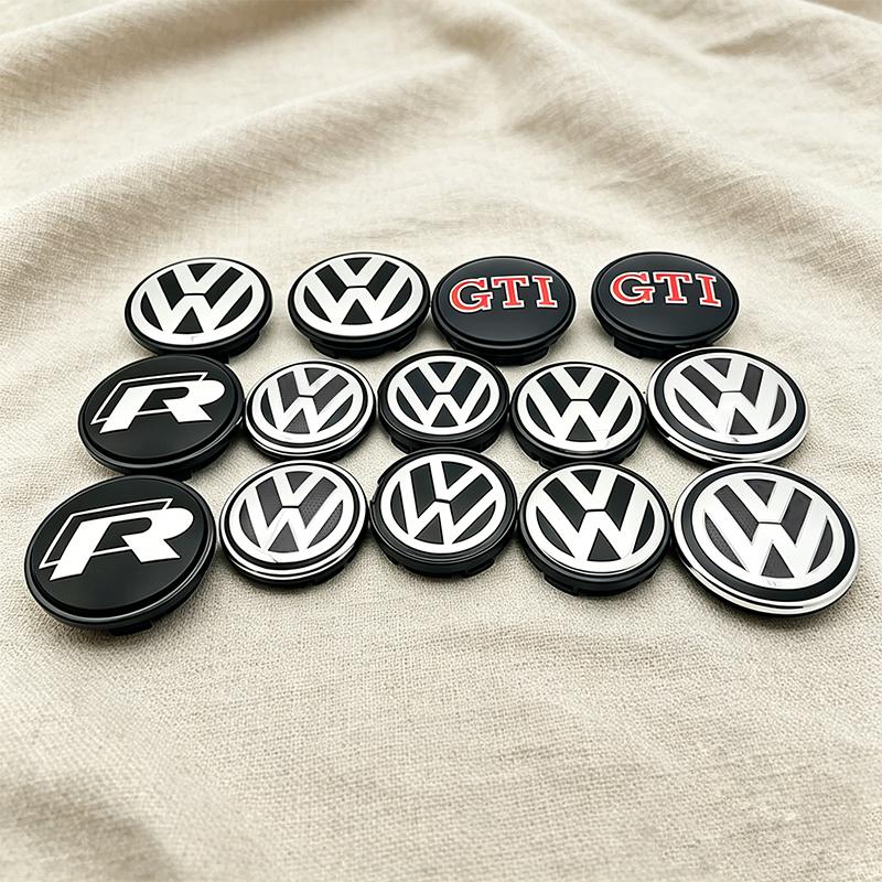 4Pcs 55mm 65mm Car Wheel Center Hub Caps Cover For VW Volkswagen Golf Polo Passat Touran CC B5 B6 B7 Jetta Replace Accessories Zf6