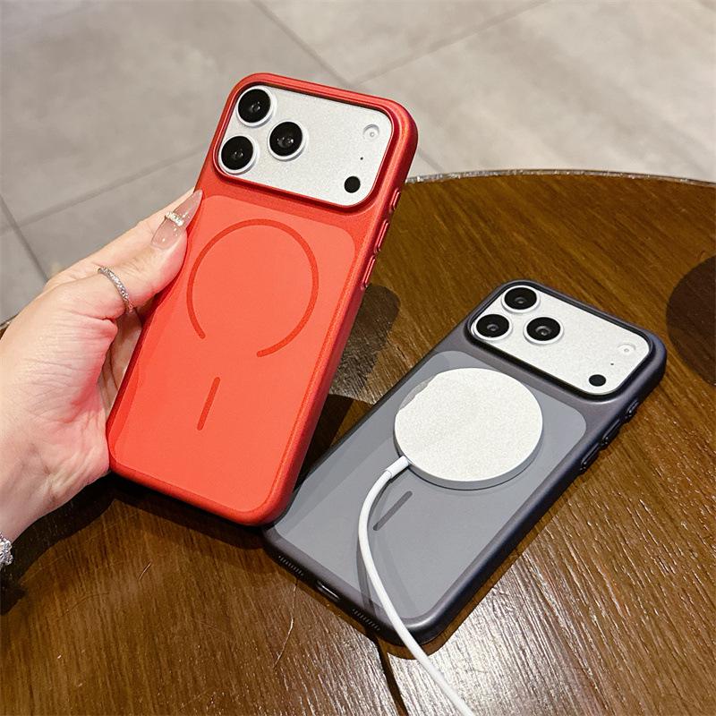 Apple 17/16 Pro Max Baked Paint Anti-Fall Phone Case with Fine Ring
