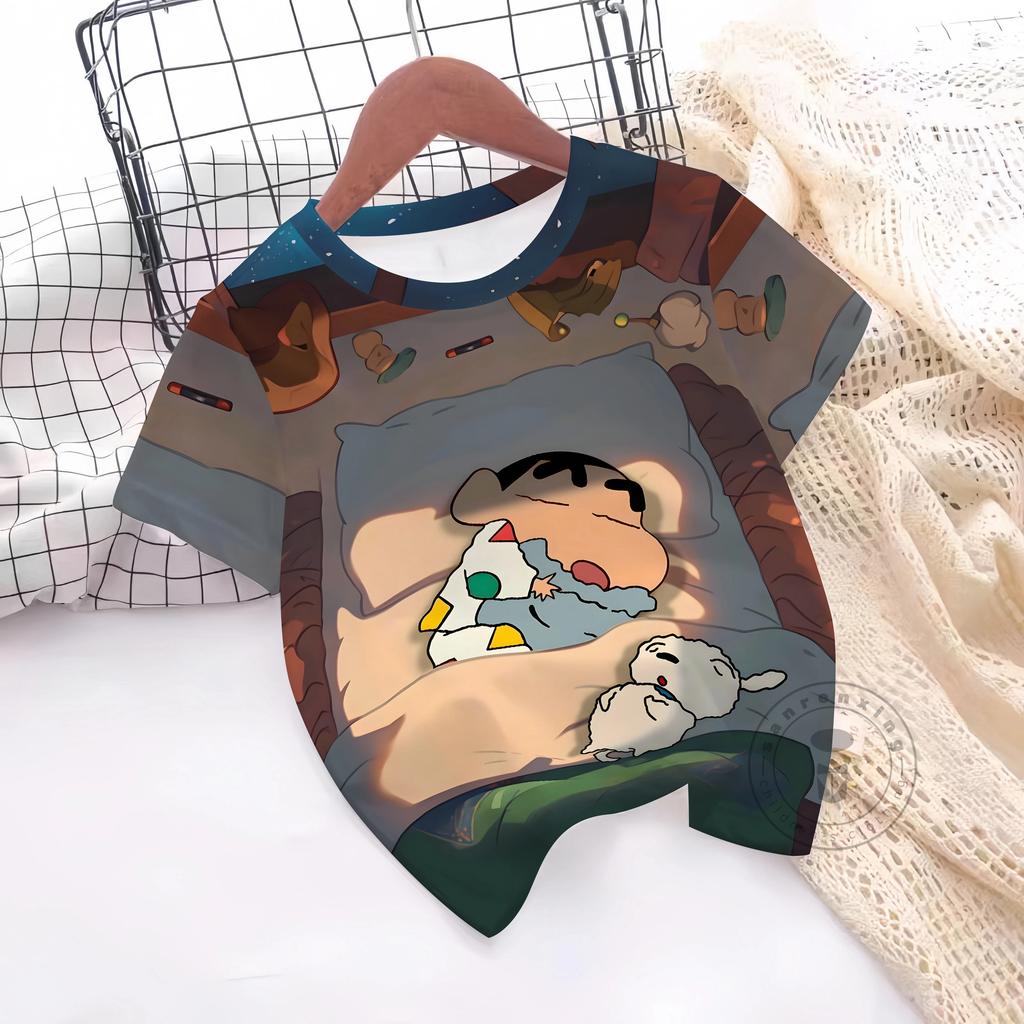 Summer T-Shirt 3D Print Boys Girls T-Shirts Casual Round Neck Short Sleeves Tops Kids Children's Clothing