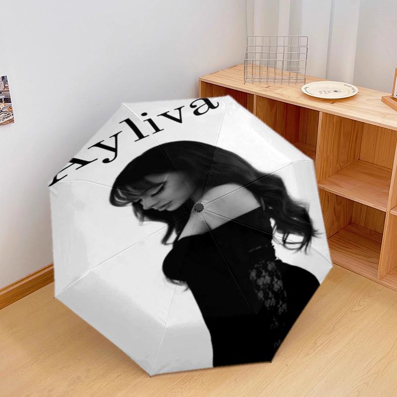 Elegant Fashion Portrait Automatic Umbrella - Suitable Travel Outdoor Portable Umbrella Birthday Gift Daily Essentials