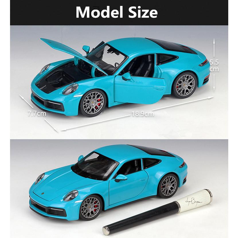 1/24 Welly Porsche 911 Carrera 4S Coupe Model de mașină sport din aliaj turnate sub presiune Vehicule de jucărie din metal Model de mașină de simulare Cadouri pentru copii