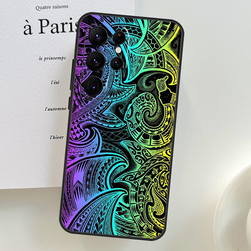 

Traditional Hawaiian Island Pattern Case For Samsung Galaxy S26 Ultra S24 S23 S22 S21 S25 Ultra S10 S20 Plus S25 FE Phone Cover Galaxy S21