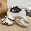 Children's Board Shoes Low-top 2025 Spring and Autumn New Boys' Shoes Girls' Sports Shoes Soft-soled Casual Moral Training Shoes Single Shoes