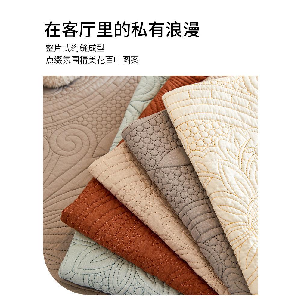 Pure Cotton Sofa Cushion Universal In All Seasons New High-End Non-Slip Seat Cushion Light Luxury Simple High-End Cover Cloth