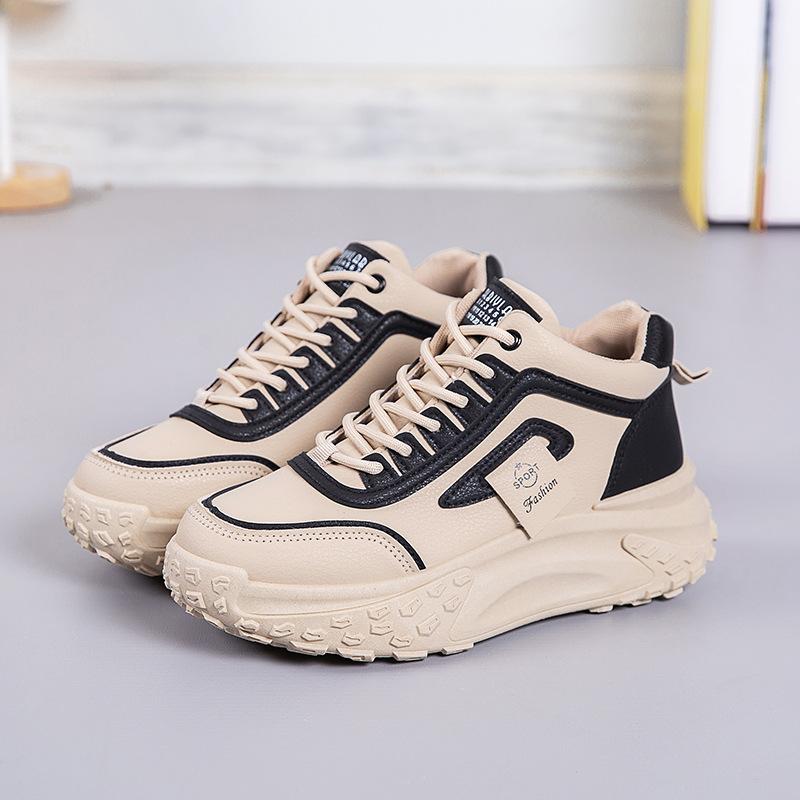 

Daddy shoes women s 2025 spring and autumn new high-top breathable heightened thick-soled sports running casual women s shoes ins tide 40 чорний