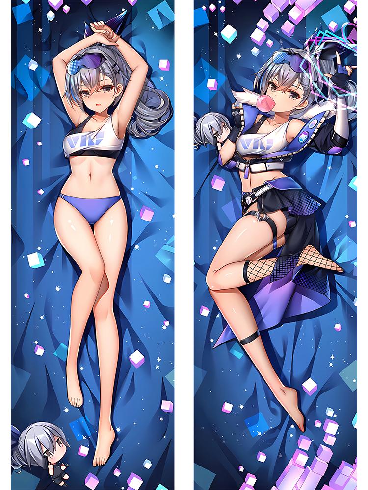 

Honkai Star Rail Silver Wolf Dakimakura аниме наволочка для тела 2 стороны принт постельные принадлежности наволочка наволочка Kawaii аксессуары A 40x120cm Peachskin