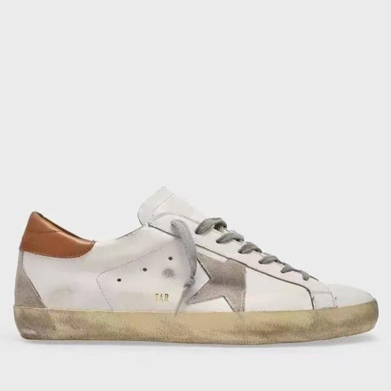 Leather Small Dirty Shoes Men's and Women's Star Shoes Dirty Shoes Casual Versatile Fashion Board Shoes White Shoes