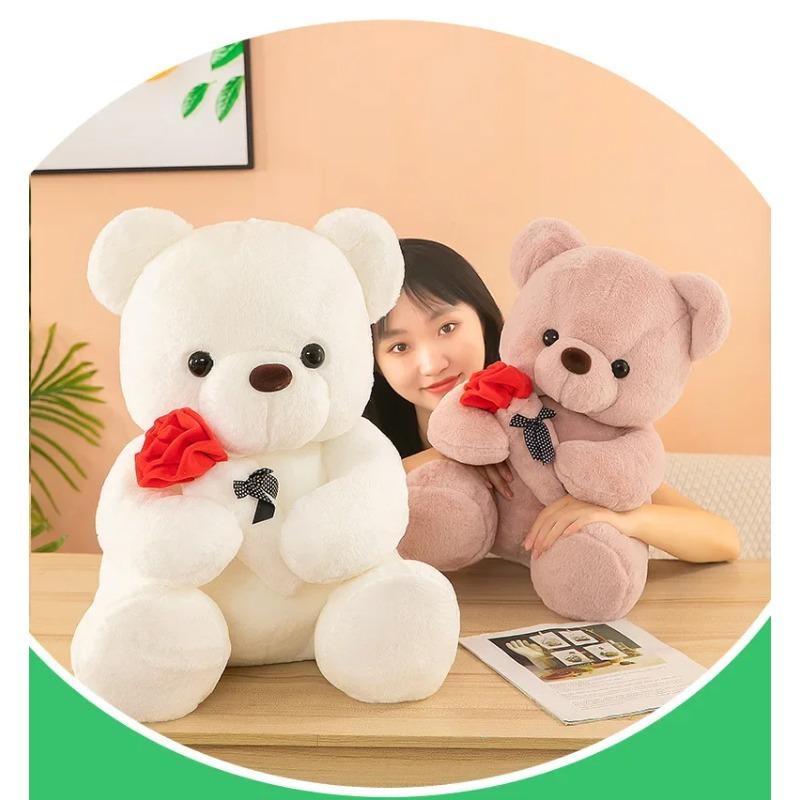 25cm Kawaii Teddy Bear Plush Toy Soft Stuffed Doll Cute Gift for Girls Romantic Home Decor Valentine's Day Special Plush Toy