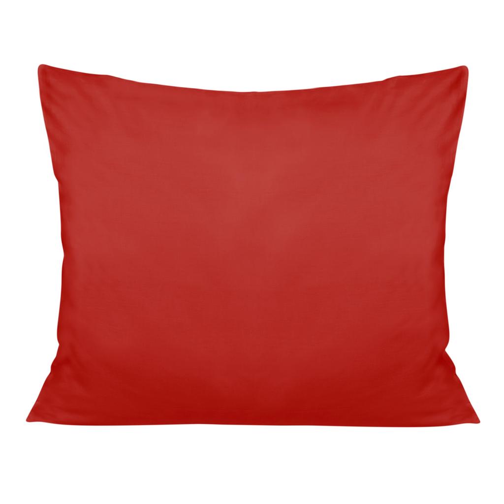 50x70 cotton satin pillowcase, red, plain