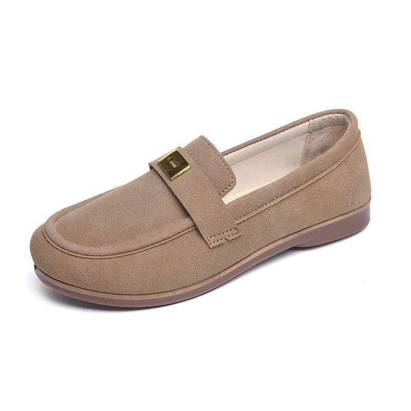 Retro Flats Slip On Loafers Woman Shoes for Spring 2026 New Soft Soled Fashionable Casual Single Shoes for Mothers Casual Shoes