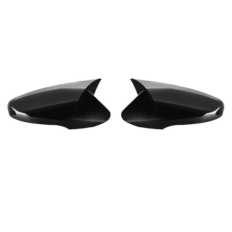 2 PCS For Hyundai Elantra 2012-2018 Replacement Side Wing Mirror Covers Caps Carbon Look