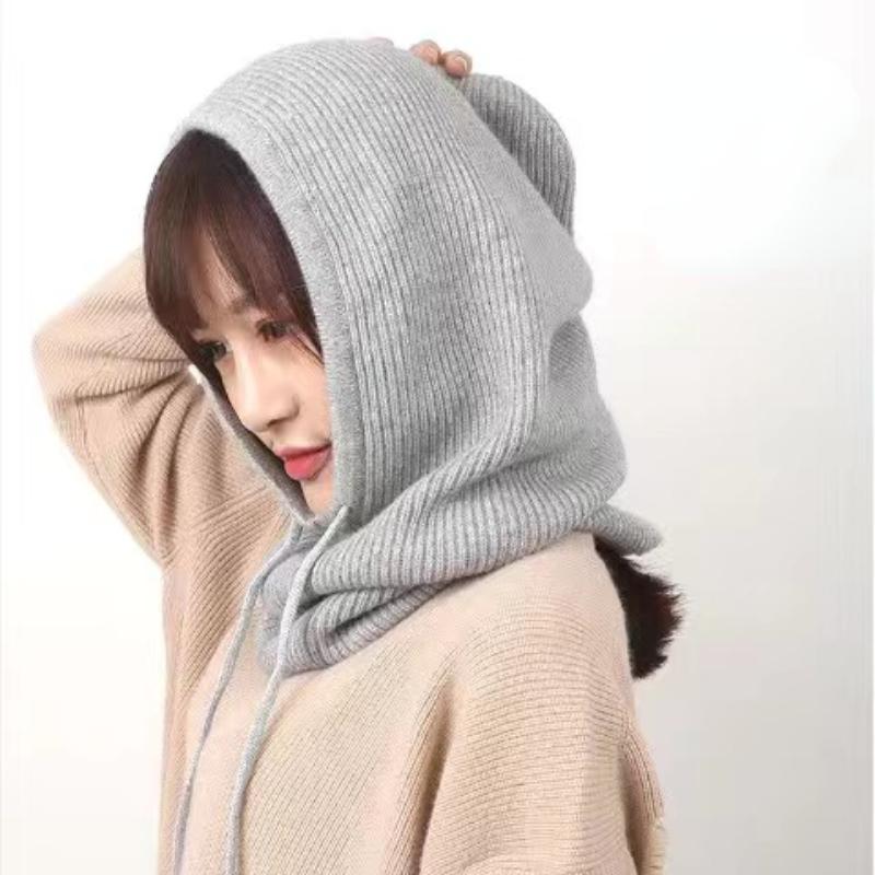 Passamontagna Berretti Teschio Cappello Lavorato a Maglia Pullover da Donna Autunno Inverno Caldo Sciarpa da Collo Berretti Cappellini Cappellino da Donna Unisex Cuffia