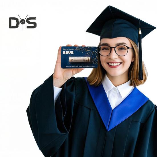 Držák na peníze k promoci třída 2025 Gratulujeme absolvente Držák na hotovost s plastovým obalem Dárková karta k promoci