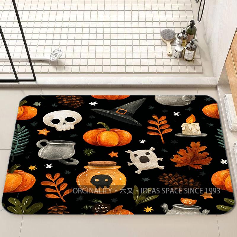 Halloween Pattern Floor Mat Living Room Decoration Home Sofa Non-Slip Carpet Study Bedroom Tatami Children'S Soft Floor Mat