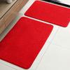 Hot-Selling Solid Color Imitation Cashmere Floor Mat Bathroom Door Mat Bathroom Absorbent Foot Mat Two-Piece Set