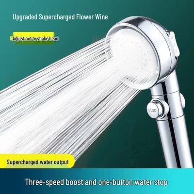 Traditional Handheld Shower Head Set with Adjustable Hose for Enhanced Pressure