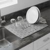 Heat Insulation Silicone Drainage Mat Slope Design Silicone Material Kitchen Drain Pad Drainage Function Heat Resistant