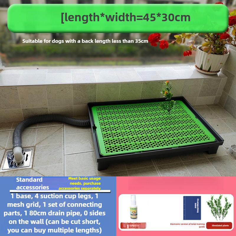 

Pet Toilet with Baffle Flushing Water Directly Discharged Sewer Pet Cleaning Products Accessories Cats Dogs Rabbits Toilet