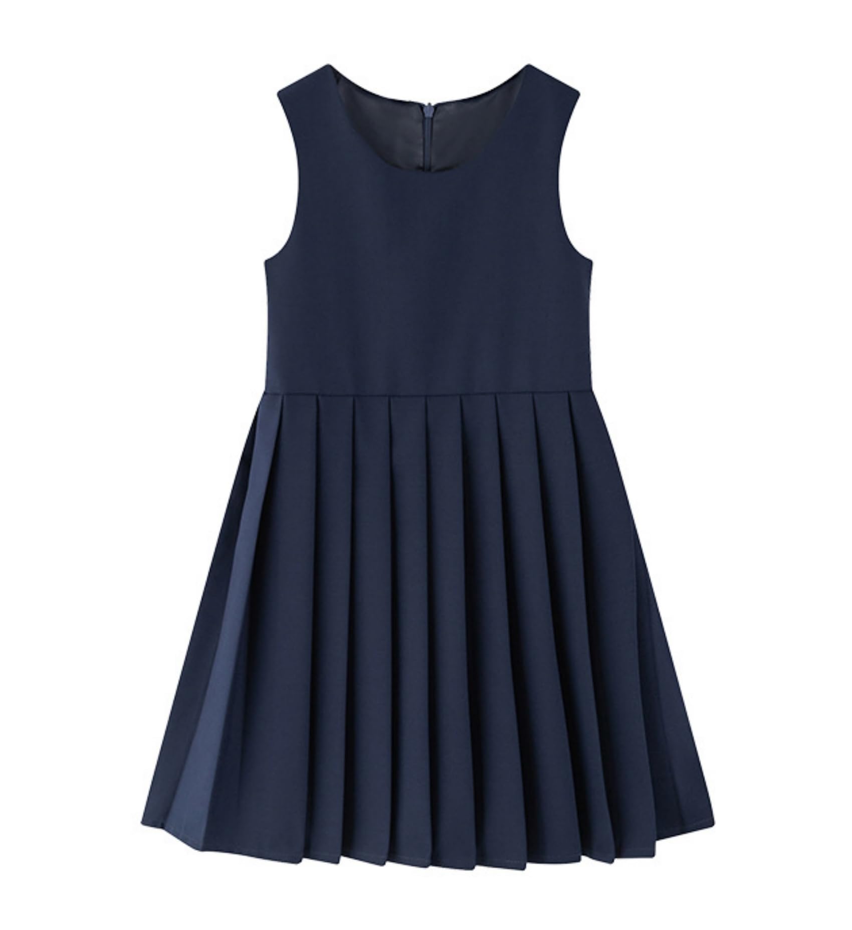 

LovKin Sleeveless Jumper Pleated Layered Perfect for School Entrance and Other Navy Size 110 Girls Skirt, Knee-Length Skirt, Style, Uniforms,