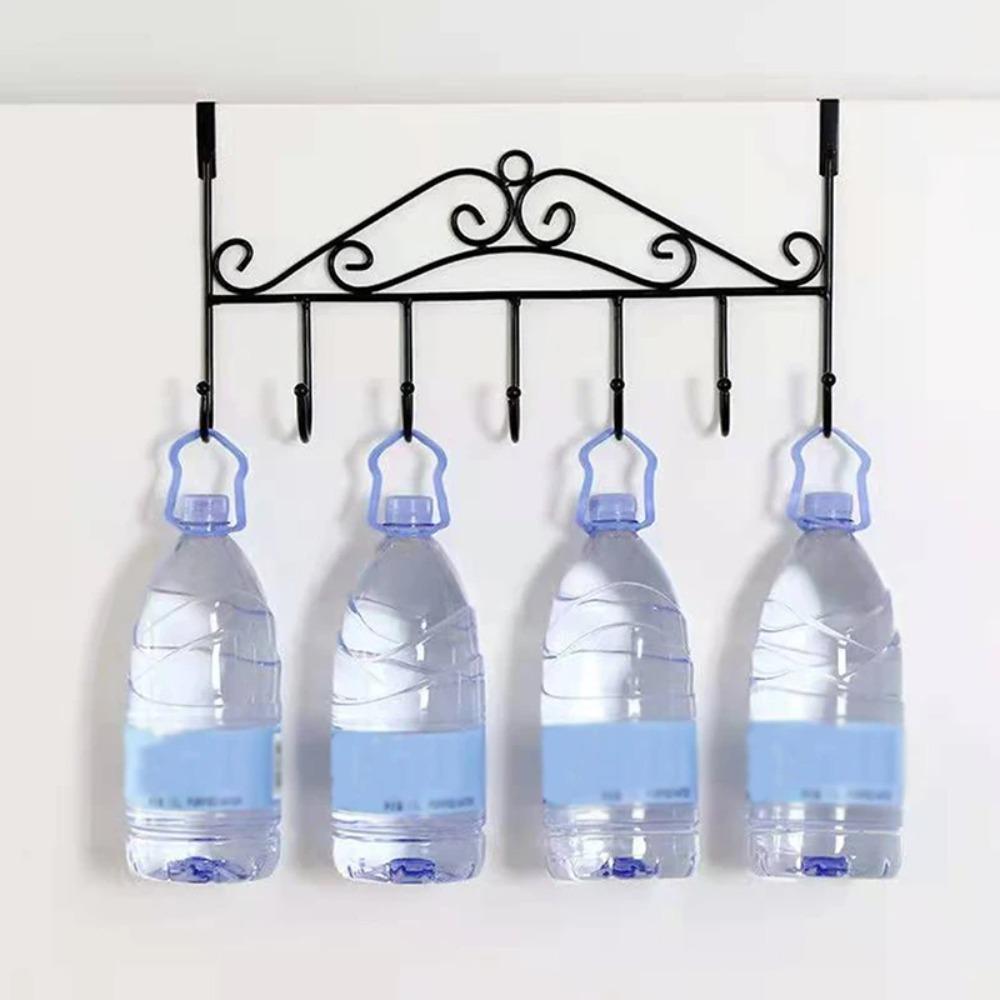 Multi Functional 7-hook Door Top Back Hanging Rack Storage Rack Without Punching Holes Clothes Hanging From The Back of The Door