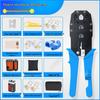 Professional Grade Network Cable Crimping Pliers Set for Cat5, Cat6, Cat7 Connectors
