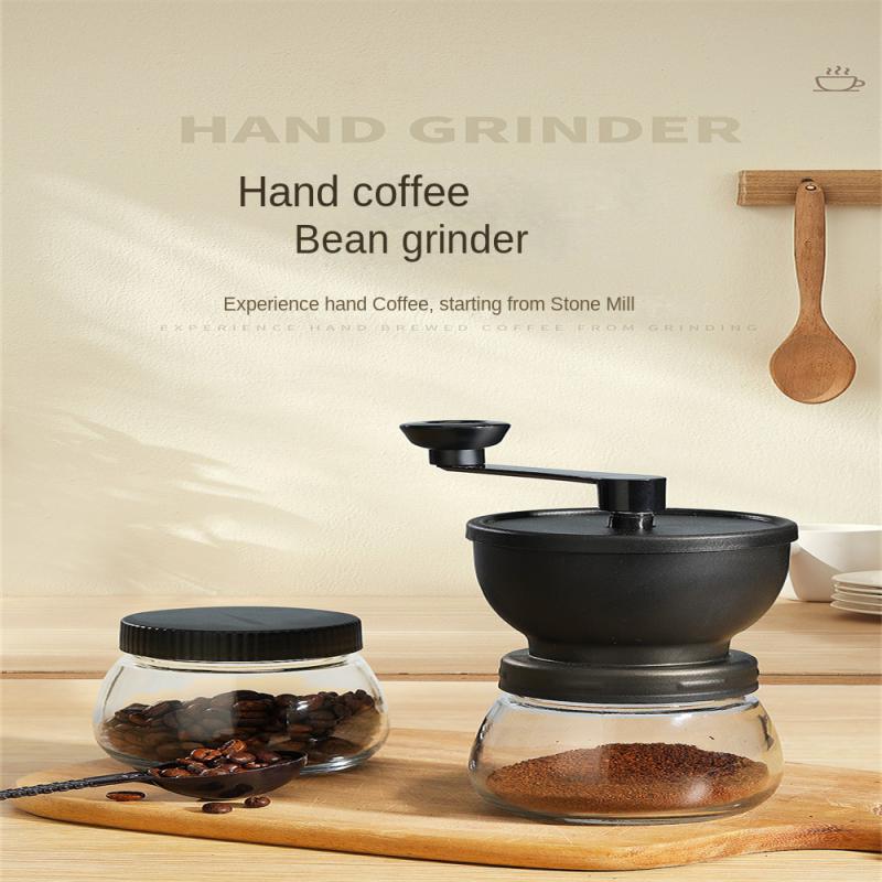 Manual Coffee Machine Professional Adjustable Settings Usb Charging With Ceramic Burr Coffee Accessories Glass Grinder Portable