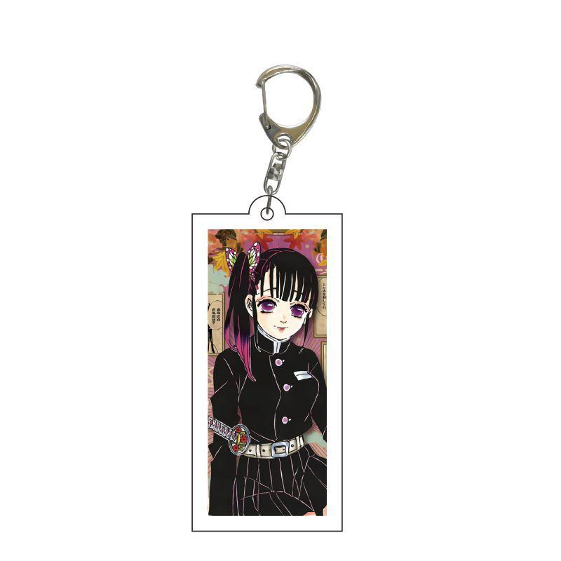 Demon Slayer Kimetsu No Yaiba Infinity Castle Acrylic Keychain Jewelry Tokitou Muichirou Iguro Obanai Action Model Model Toys