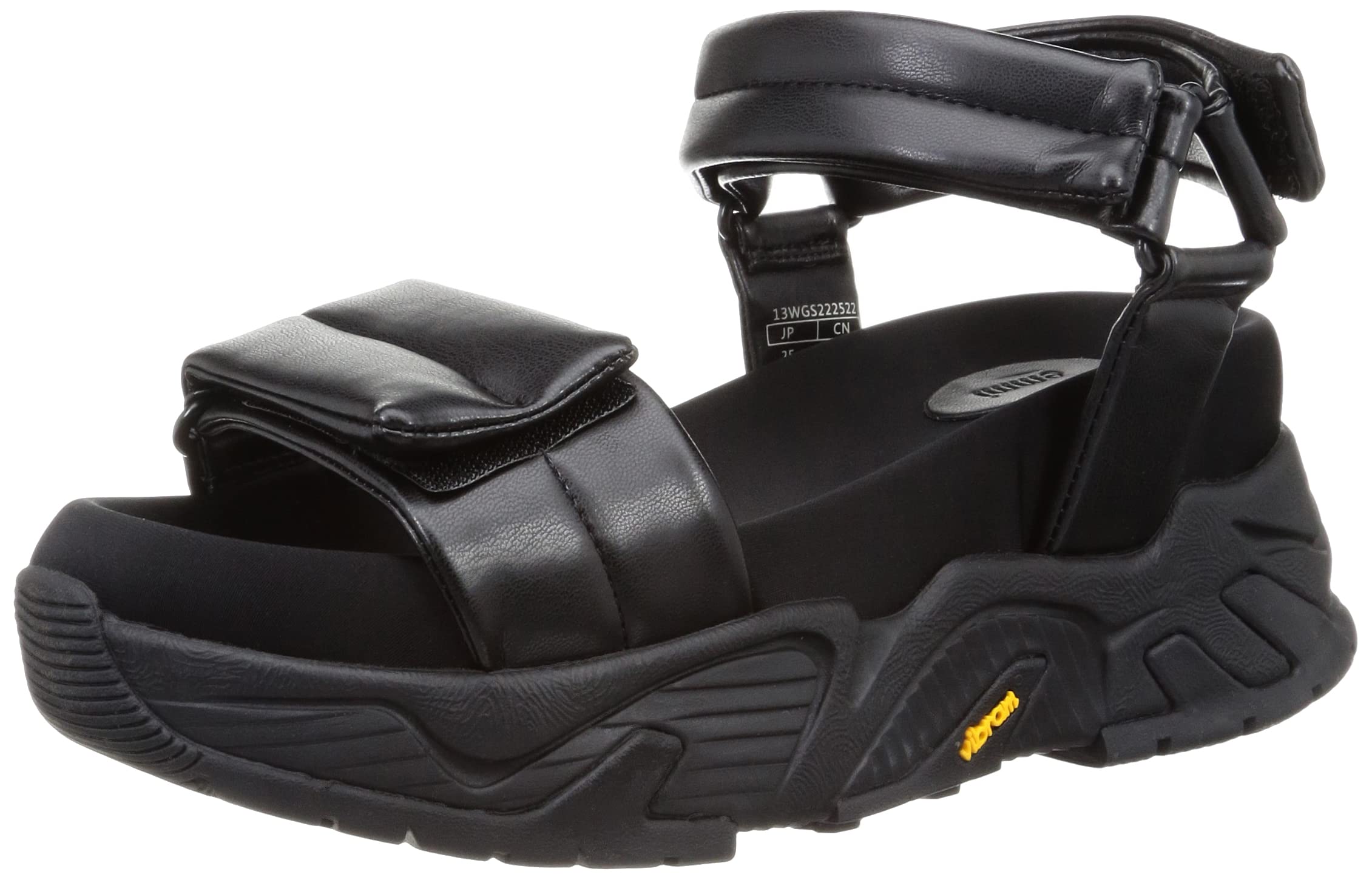 

Emi Vibram Sole Size cm Sandals, 13WGS222522, Women s, Black, 25.0