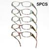 5PCS Women's Presbyopia Reading Glasses Unisex Eyegalsses Stylish Readers for Sight with Diopter Glasses +1.0~4.0