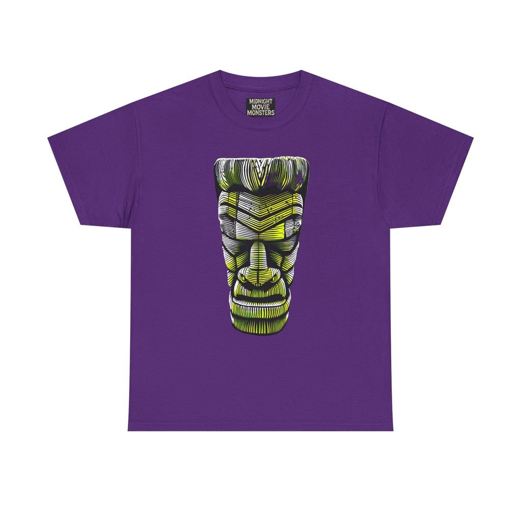 Frankenstein Monster Tiki T-Shirt Unisex Heavy Cotton Tee Beach Island Vibes