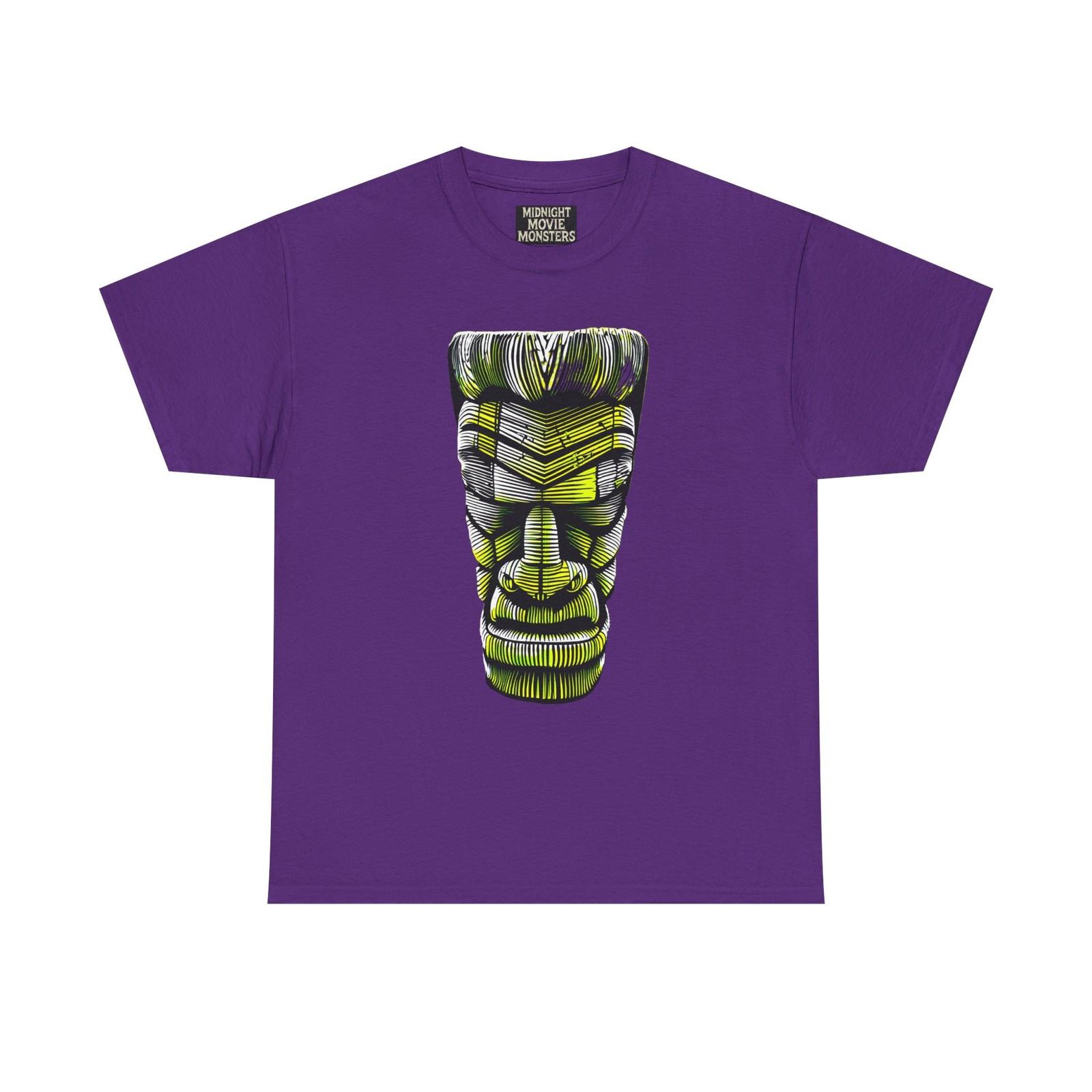 Frankenstein Monster Tiki T-Shirt Unisex Heavy Cotton Tee Beach Island Vibes L