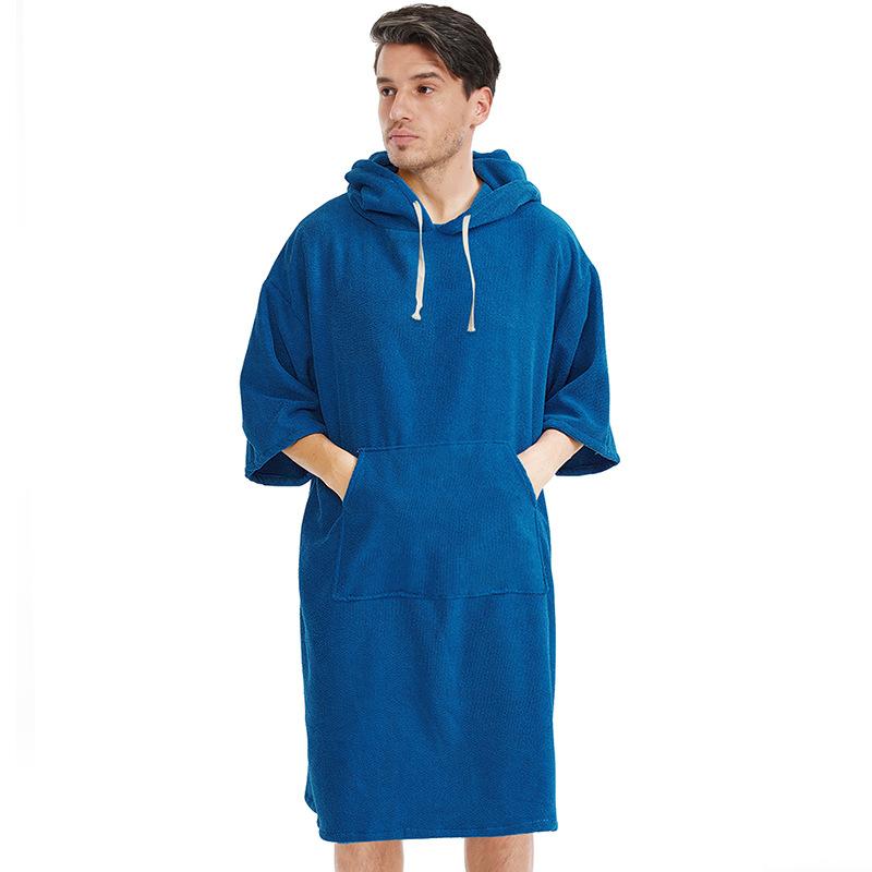 Hooded Beach Changing Quick Dry Robe Swimming Microfiber Poncho Towel Scuba Diving Beach Poncho Bath Towel