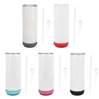20oz Bluetooth-Lautsprecherbecher, stabiles Geburtstagsgeschenk, hohe Leistung, mit USB-Ladekabel, Edelstahl, für Saft, Kaffee, Wasser