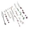 Hair Dreadlocks Rings Hair Braid Clips Alloy Braid Hair Jewelry for Banquets Film Shows Weddings Silver