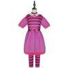 Family Matching Cheshire Cat Cosplay Outfit for Girls & Women Alice in Wonderland Halloween Carnival Party Fancy Dress Costume