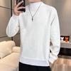 2023 Autumn/Winter Mock Neck Korean-Style Trendy Half High Neck Knit Pullover Sweater