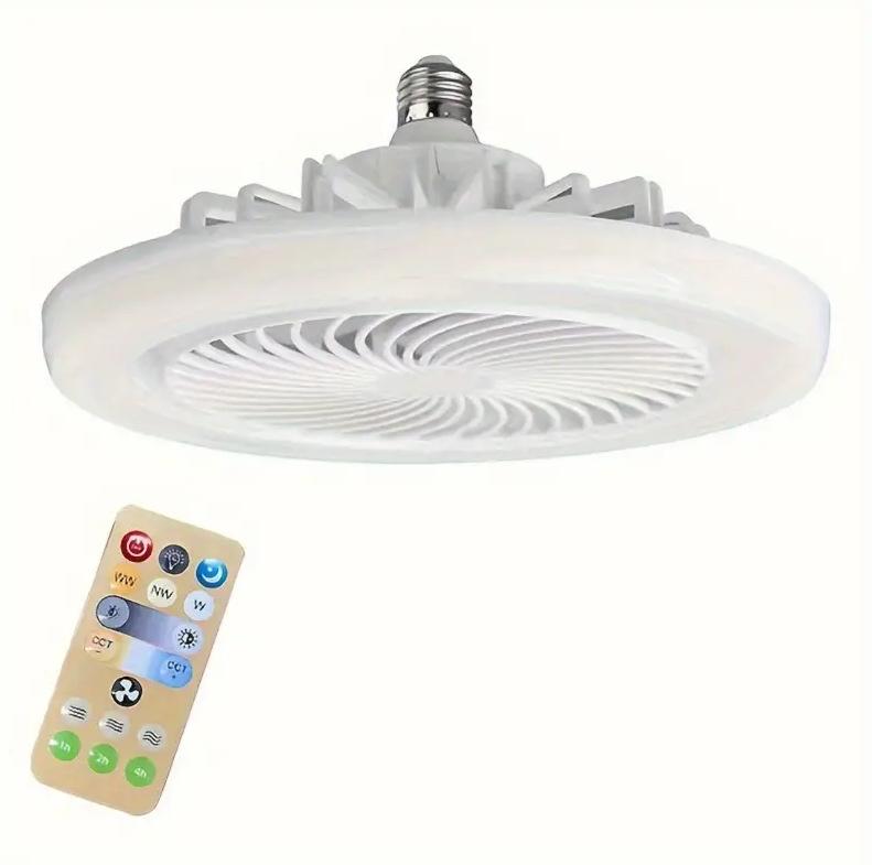Tri Color Fan Light with Aromatherapy and Remote Control, Detachable Silent Light, Suitable for Study/dining/bedroom