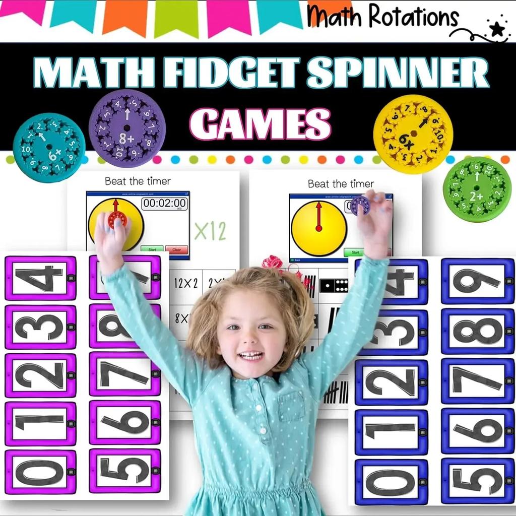 Math Fidget Spinners Fingertip Math Puzzle Playthings Math Games Math Operations Decompression Games Desktop Math Multiplication Games