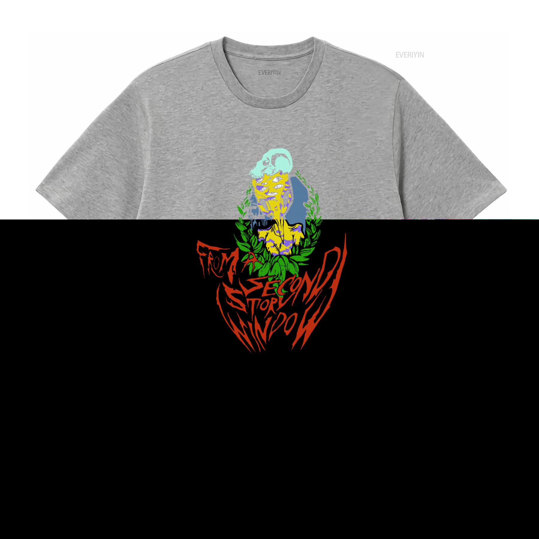 FROM A SECOND STORY WINDOW Alien MySpace Post Hardcore Band T Shirt for Men and Women vintage Washed Comfortable Unisex graphic S