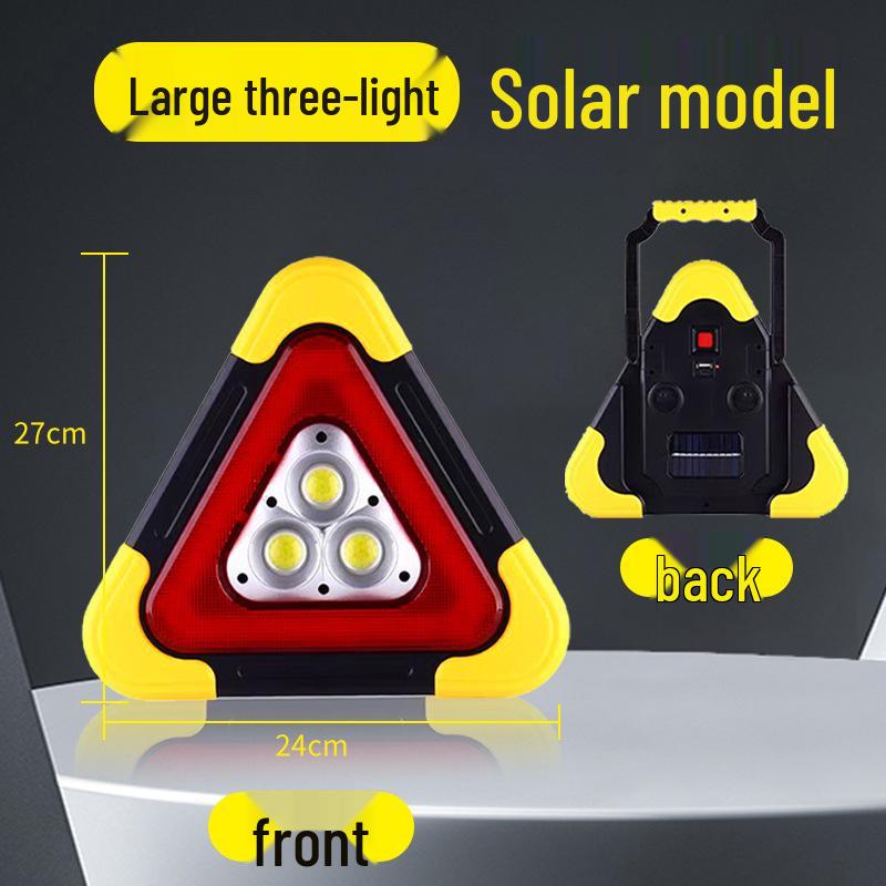 

Светодиодный солнечный аварийный треугольник-тренога, предупреждающий свет для транспортных средств