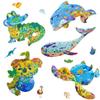 1 Box Ocean Animal Puzzles,Koala Hippo Fish Shaped Toy Puzzles,Educational Puzzle Birthday Gifts,Best Family Game For All Ages!