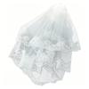 Long White Wedding Veil Elegant Floral Lace Edge Bridal Veils White Wedding Veil Bridal Hair Accessory for Bride Wedding Party