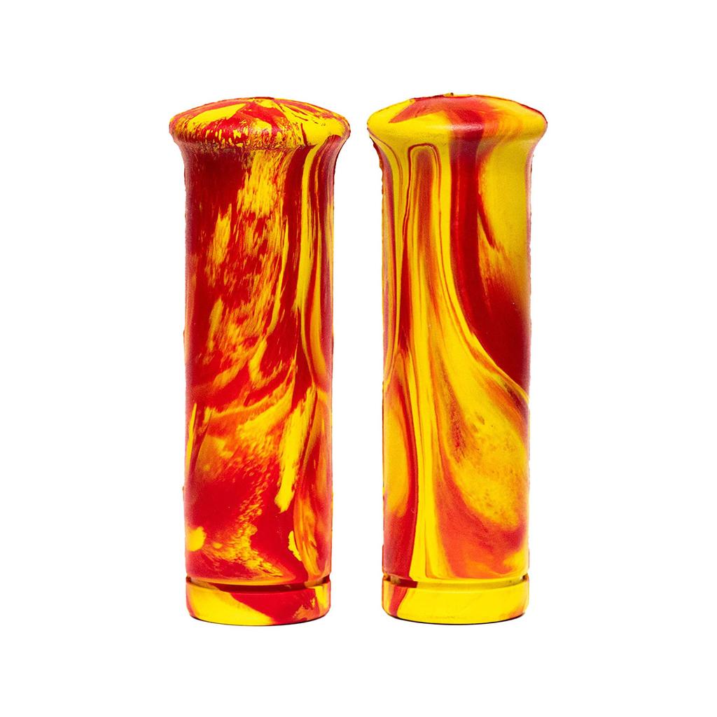 Marble Grips Red and Yellow for Harley 1 Inch Nice Motorcycle...