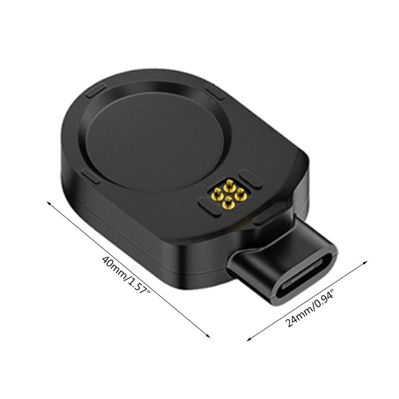 Universal Type-C Converter Smartwatch Charging Dock Adapter Convenient Charge Holder Stand for MARQ2 Athlete/Captain