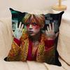 DDPR Ian Saint Cushion Cover Silky Short Plush DoubleSided Printed Pillow Case for Sofa All Seasons Home Decor Gift